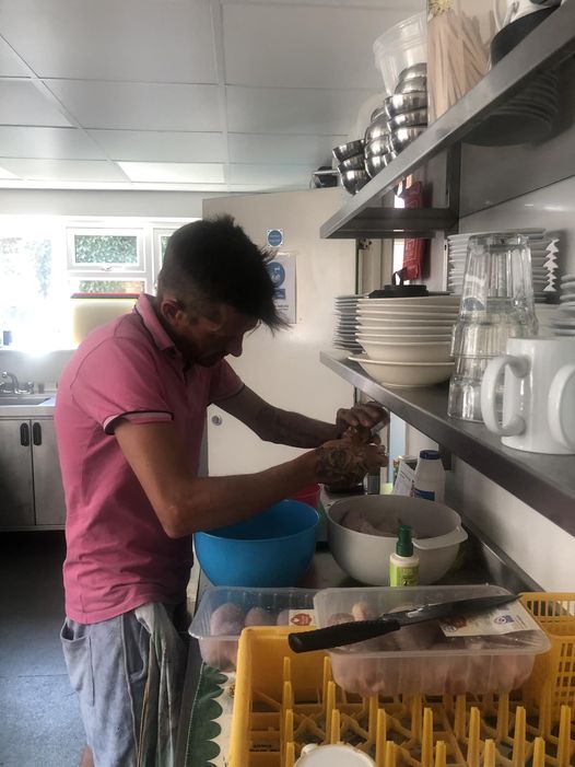 Helping with the cooking is a way residents can help connect
